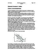 Mechanics 2 Coursework - Ladders