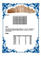 To see if three horizontal rectangle numbers e.g. “12,13,14” – have the same result when you multiply the middle number by 2 and add the 1st and last number together.