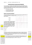 Solving Equations Using Numerical Methods