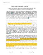 Critical Essay: &#039;The Catcher In the Rye&#039;                &quot;Choose a novel which deals with the theme of isolation. By referring to the novel closely, examine the techniques the writer uses to portray this theme.&quot;