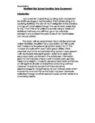 Mayfield High School Handling Data Coursework