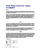Shapes Investigation I will try to find the relationship between the perimeter (in cm), dots enclosed and the amount of shapes (i.e. triangles etc.) used to make a shape.