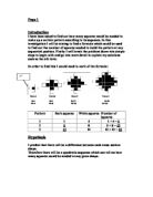 have been asked to find out how many squares would be needed to make up a certain pattern according to its sequence