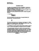 The Gradient Function Maths Investigation