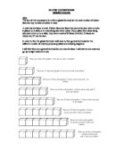 The aim of this coursework is to find a global formula for the total number of hidden faces for any number of cubes in rows.