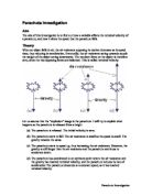 Find out how a variable affects the terminal velocity of a parachute.