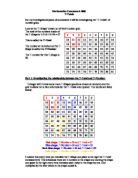 T-Totals.For my investigational piece of coursework I will be investigating the T-Totals of  number grids.