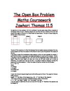 The Open Box Problem