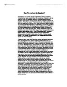 Can Terrorism Be Beaten?