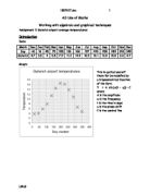 Algrebra:Gatwick airport temperatures
