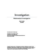 Math Investigation - Properties of Quartics