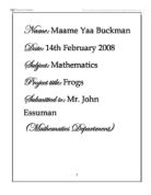 Frogs Investigation - look at your results and try to find a formula which gives the least number of moves needed for any number of discs x .It may help if you can count the number of hops and slides separately .