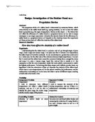 Investigation of the Rubber Band as Propulsion Device