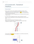C3 Coursework - different methods of solving equations.