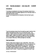 I am doing an investigation into how get the maximum volume from a cuboid using a square with smaller squares cut out from each corner to then